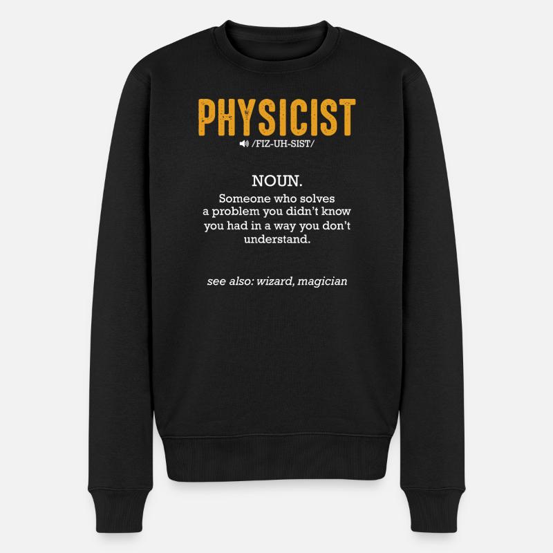 Physicist definition science physicist - Men's Premium Organic Jumper - black