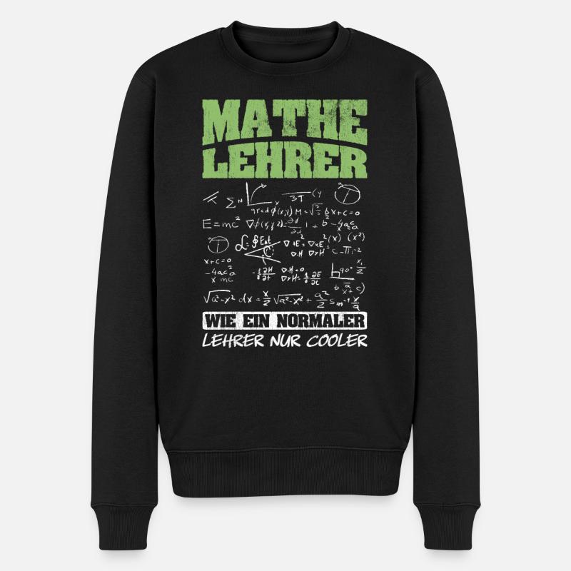 Mathematiker Mathematik Lehrer - Männer Premium Bio Pullover - Schwarz