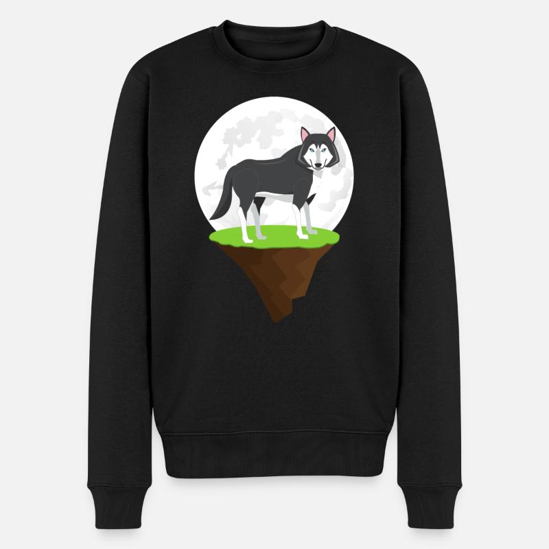 Wolf - Pull Premium bio Homme - noir