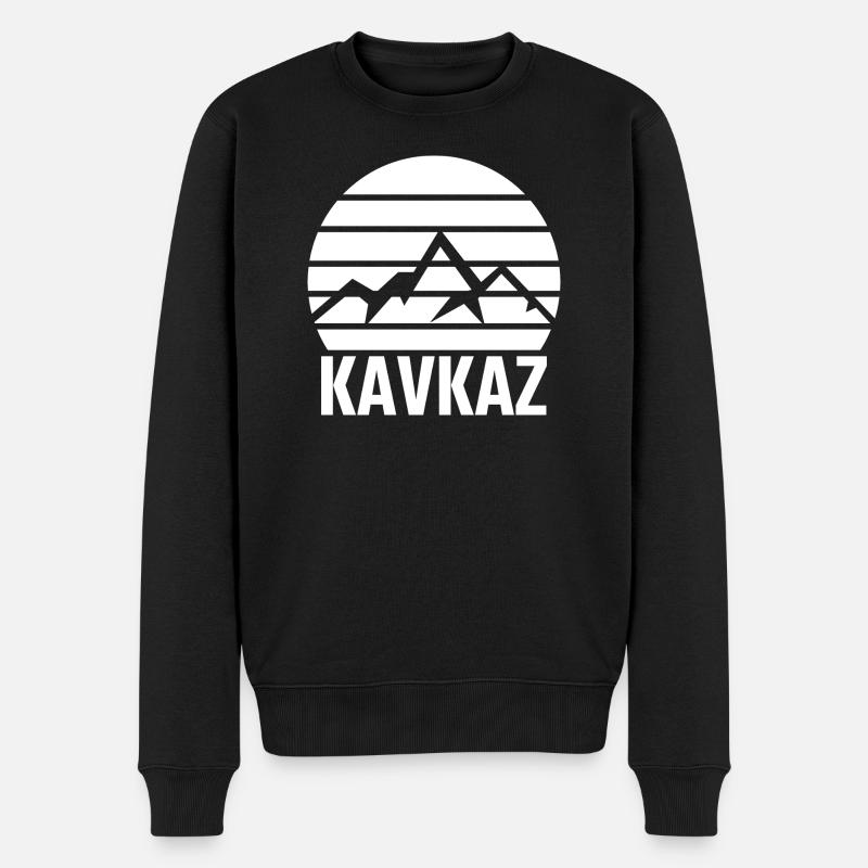 Kavkaz Kaukasus Chechnya Dagestan Geschenkidee - Männer Premium Bio Pullover - Schwarz