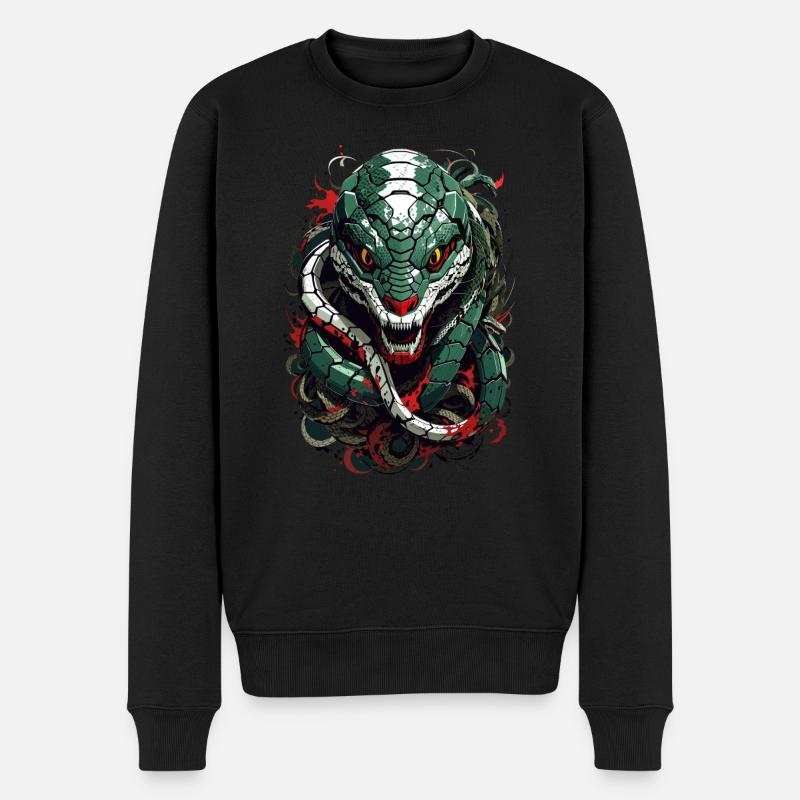 Serpent - Pull Premium bio Homme - noir