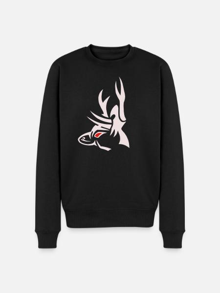 Deer3 1 white - Men's Premium Organic Jumper - black