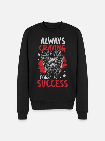 Leader King Beast - Men's Premium Organic Jumper - black