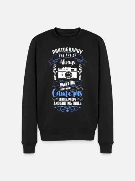Photographer profession - Men's Premium Organic Jumper - black
