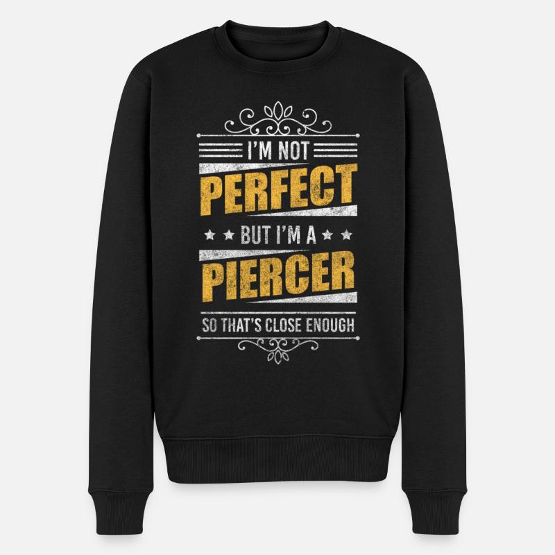 Piercer Studio Profession sans douleur - Pull Premium bio Homme - noir