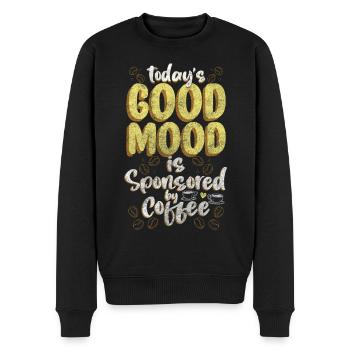 Morgenmuffel Humor Milch - Männer Premium Bio Pullover - Schwarz - Vorne - Nico (187cm)