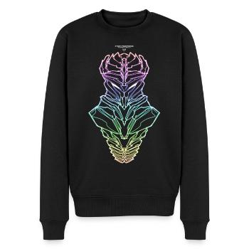 IRON MONKEYS NINJA - Männer Premium Bio Pullover - Schwarz - Vorne - Nico (187cm)