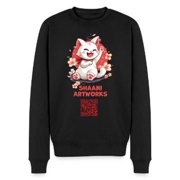 Merchandise Paket - Männer Premium Bio Pullover - Schwarz - Vorne - Nico (187cm)