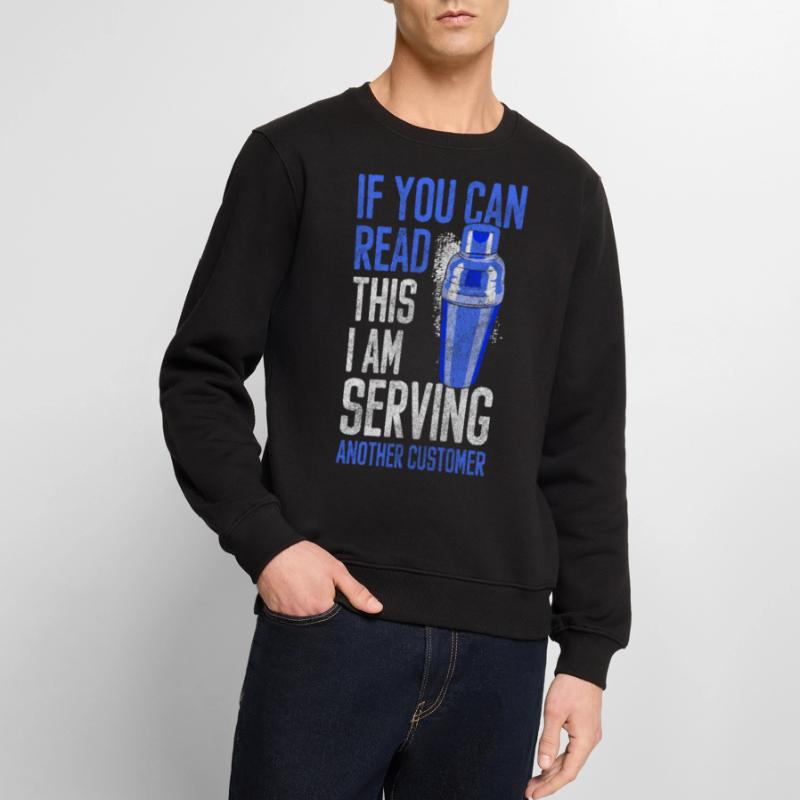 Bartender Drinks Bottle Drinks Men's Premium Organic Jumper