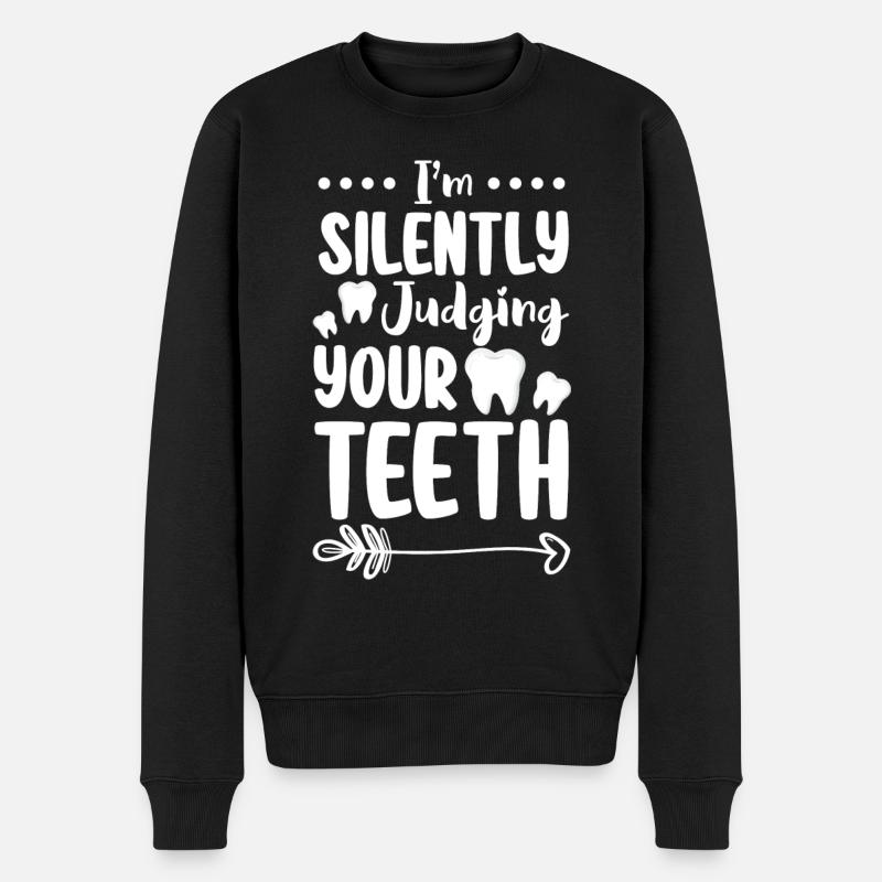 Teeth Profession Nursing Jaw - Men's Premium Organic Jumper - black