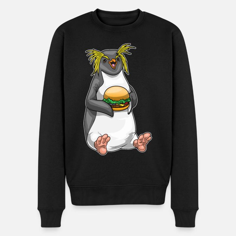 Cheeseburger pingouin - Pull Premium bio Homme - noir