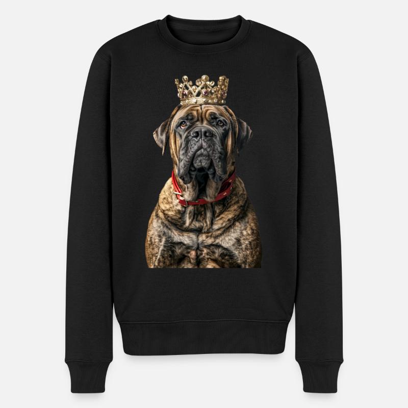 Dogue anglais - Pull Premium bio Homme - noir