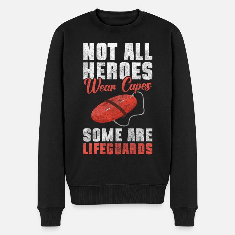 Lifeguard Poolside Summer Lifeguard - Pull Premium bio Homme - noir