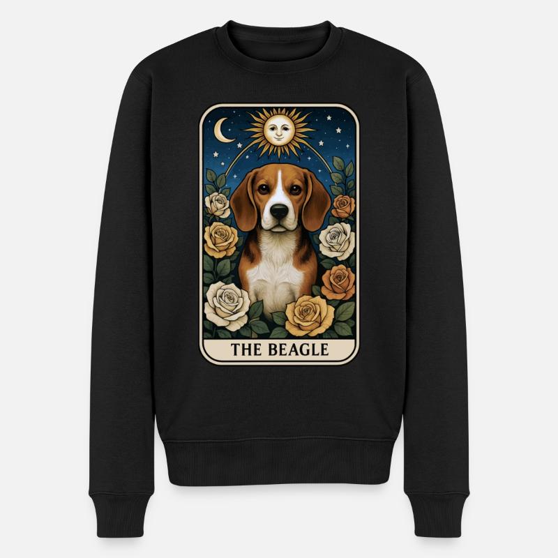 Beagle - Männer Premium Bio Pullover - Schwarz