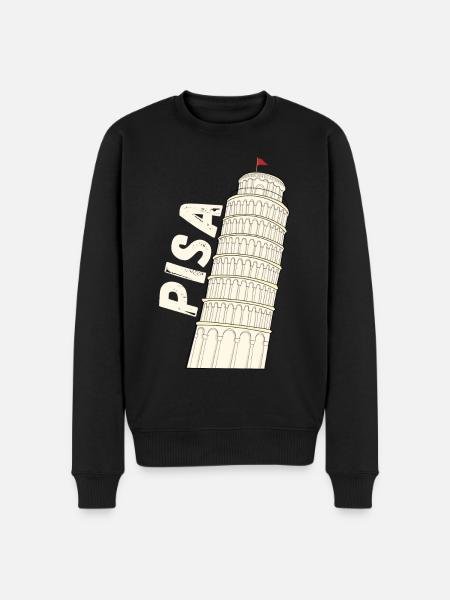 Pisa Florence The Leaning Tower of Pisa Souvenir - Men's Premium Organic Jumper - black