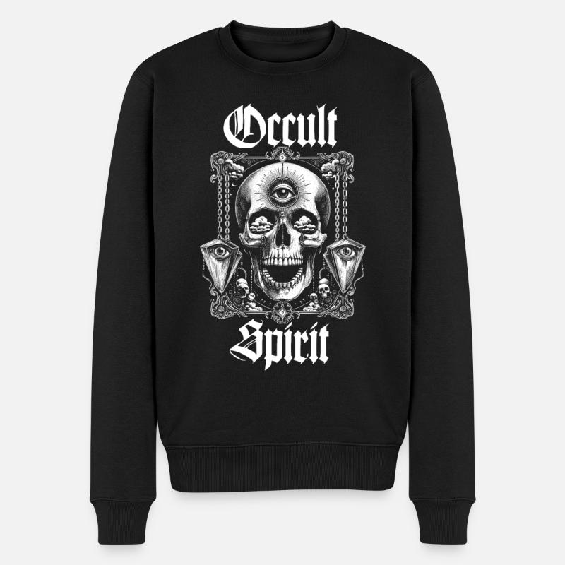 crane pendules OS - Pull Premium bio Homme - noir