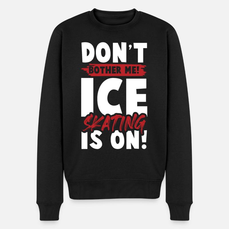 eislauf eisläufer - Männer Premium Bio Pullover - Schwarz