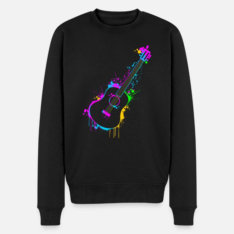 Guitare - Pull Premium bio Homme - noir