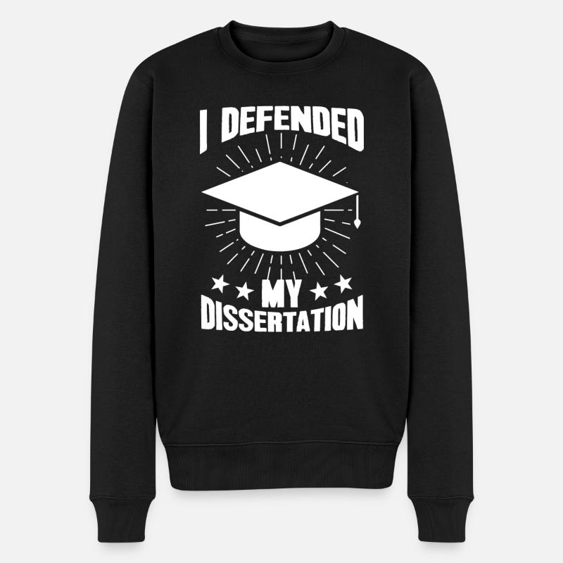 Dissertation PhD PhD Exam Gift - Men's Premium Organic Jumper - black