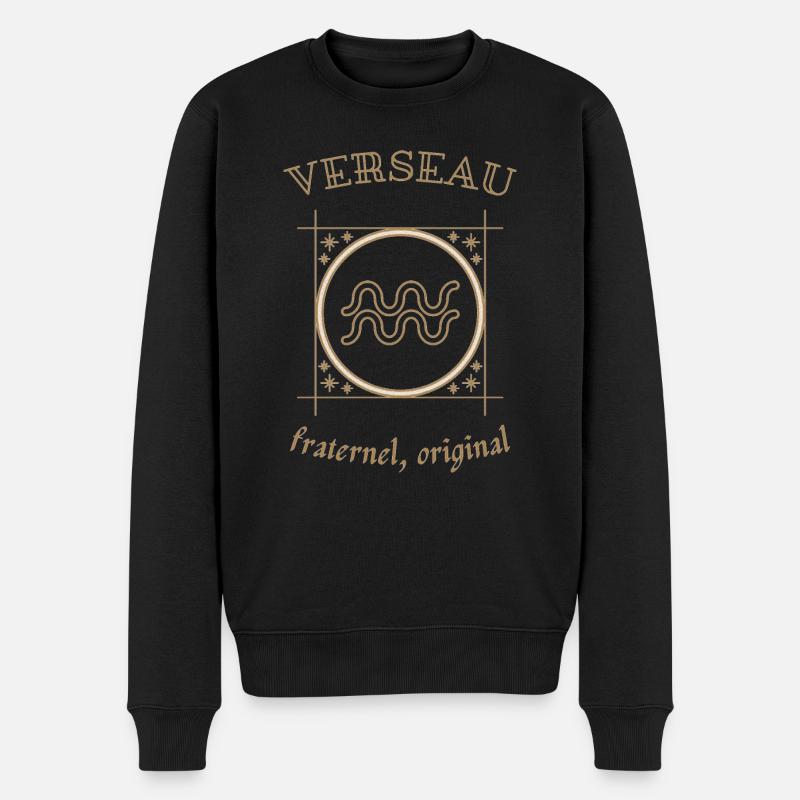 Wasse ist ein 10 - Männer Premium Bio Pullover - Schwarz