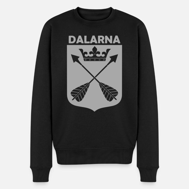Dalarna | - Männer Premium Bio Pullover - Schwarz
