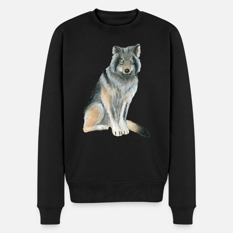 Loup - Pull Premium bio Homme - noir