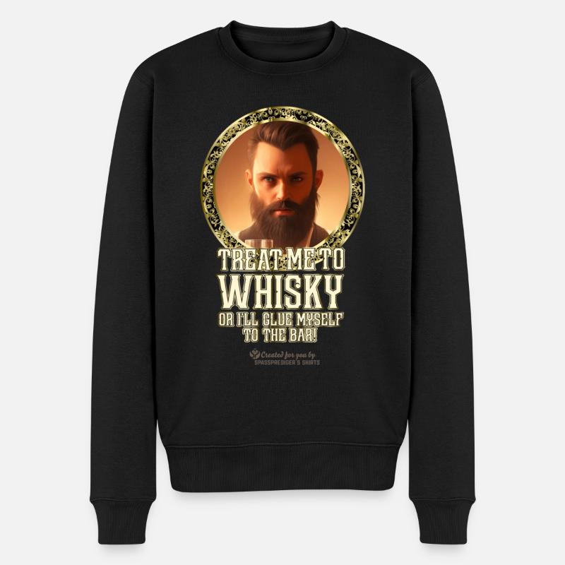 Whisky Dicton Donnez-moi du whisky - Pull Premium bio Homme - noir