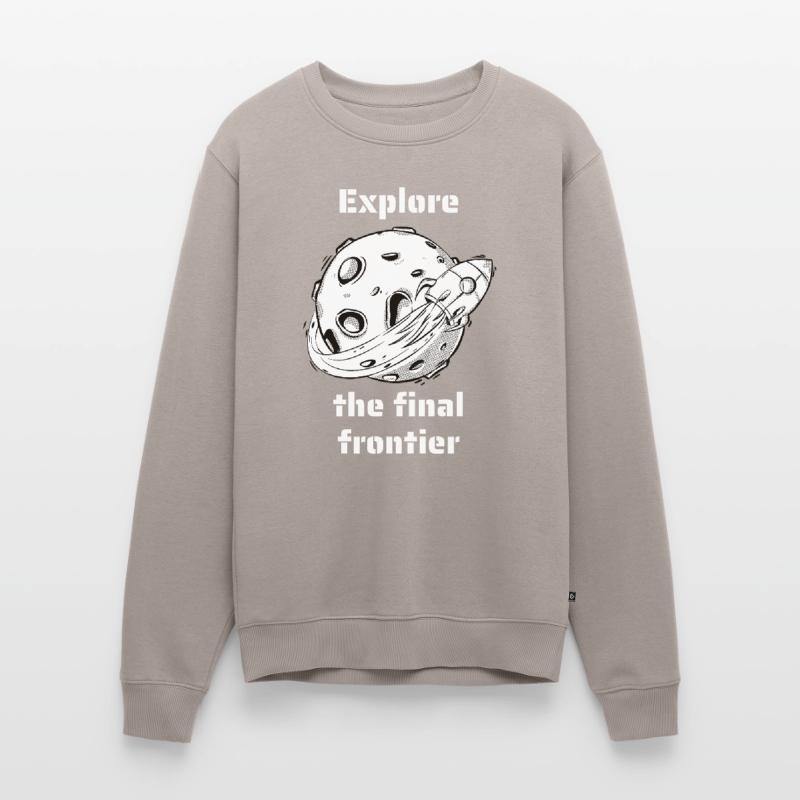 Explore The Final Frontier Retro Outer Space Männer Premium Bio Pullover