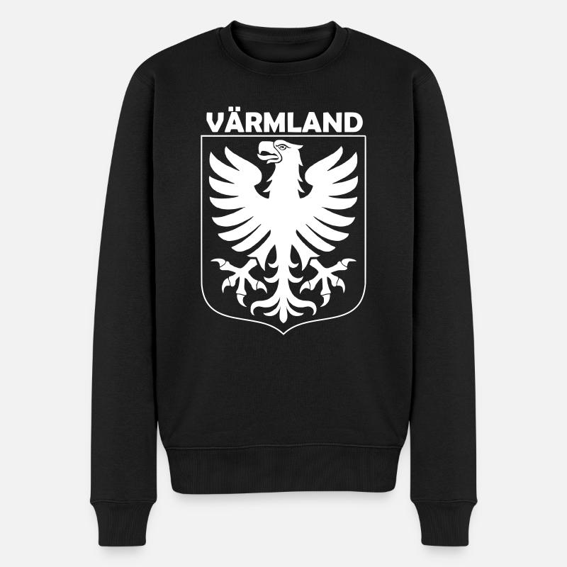 Värmland - Männer Premium Bio Pullover - Schwarz