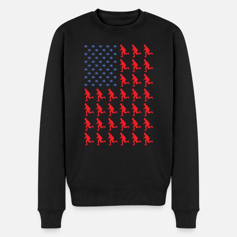 Sport Us Flag Airsoft - Pull Premium bio Homme - noir