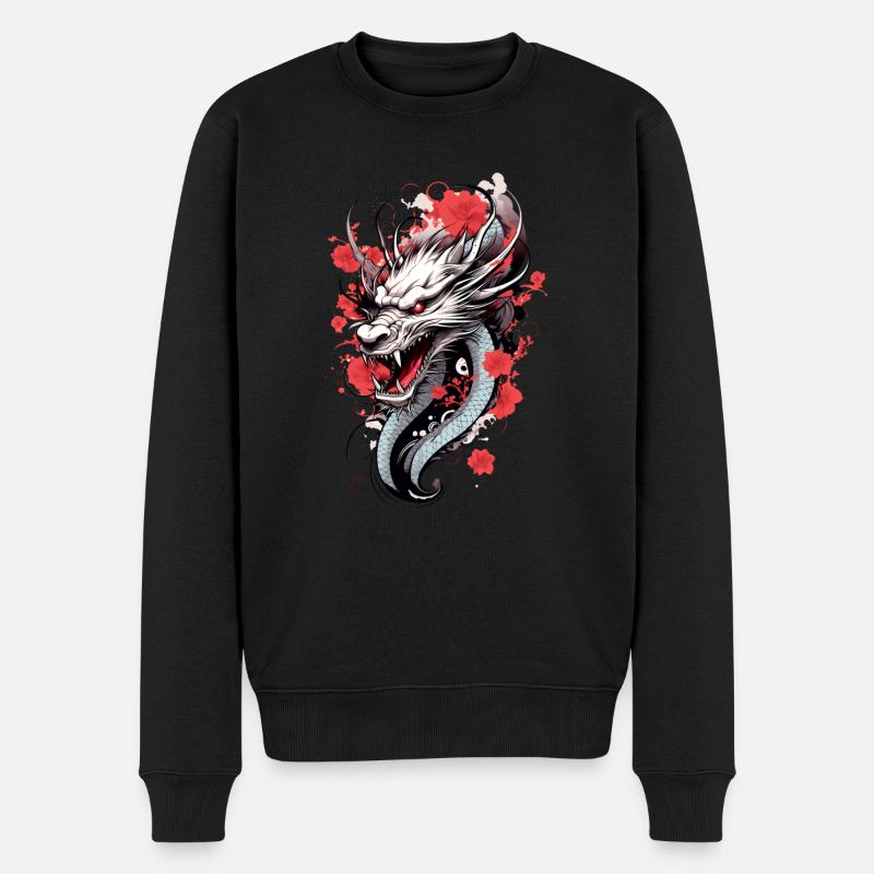 Dragon japonais - Pull Premium bio Homme - noir
