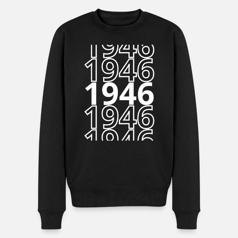 1946 1946 1946 - Pull Premium bio Homme - noir