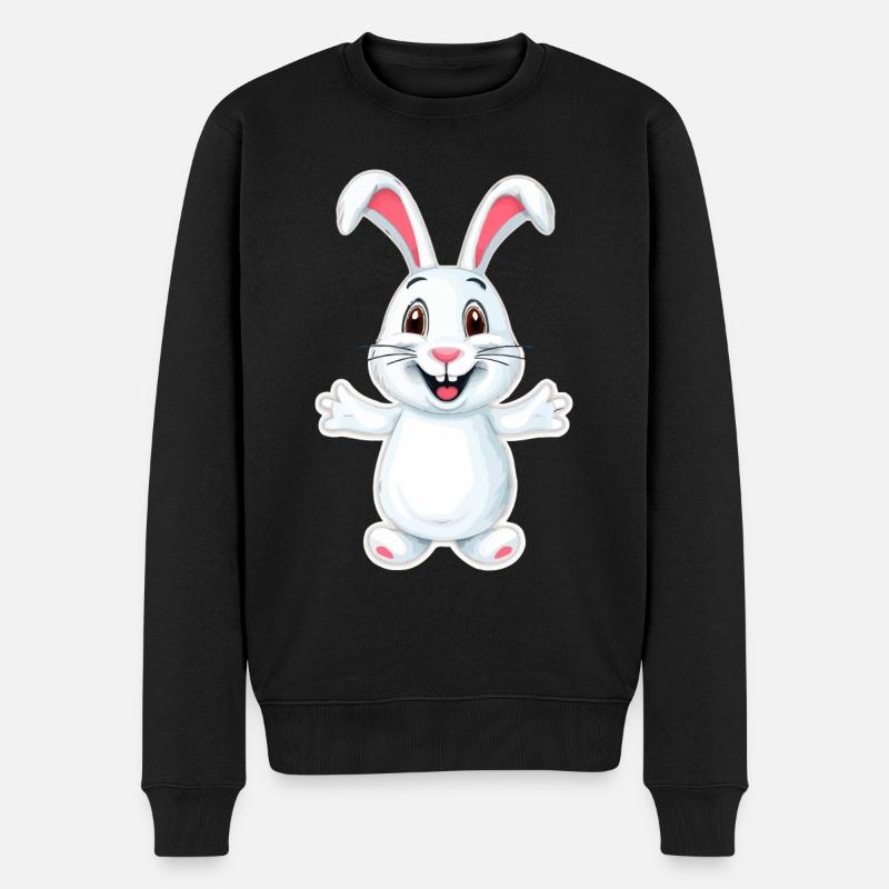 Drôle de lapin - Pull Premium bio Homme - noir