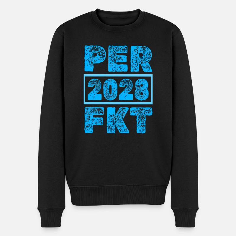 2028 - Männer Premium Bio Pullover - Schwarz