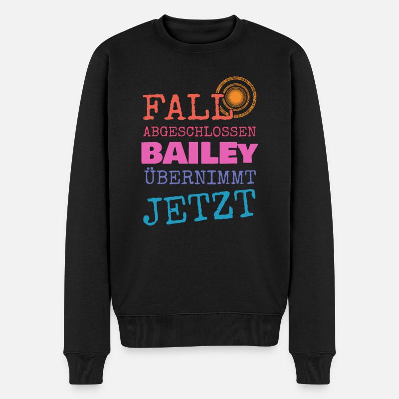 Geschenk für Bailey - Männer Premium Bio Pullover - Schwarz