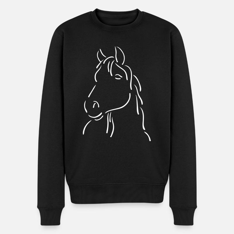 cheval - Pull Premium bio Homme - noir