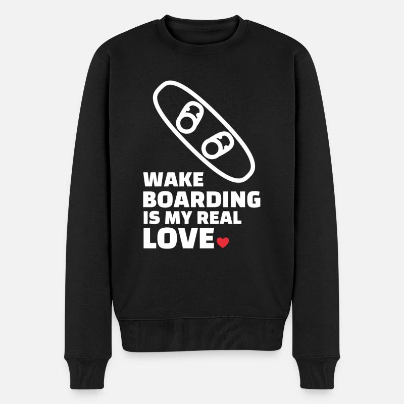 J’adore le wakeboard - Pull Premium bio Homme - noir