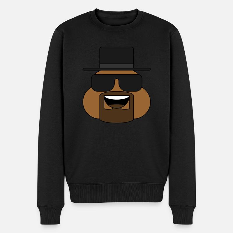 Emoji Caca Heisenberg - Pull Premium bio Homme - noir