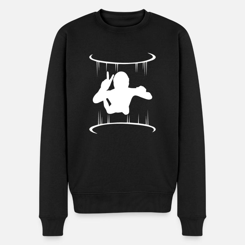 Awesome Indoor Skydiving For Bodyflying Hobby - Männer Premium Bio Pullover - Schwarz