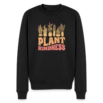 Plant Kindness Vintage Plant Lover For Kind - Pull Premium bio Homme - noir - Devant - Nico (187cm)