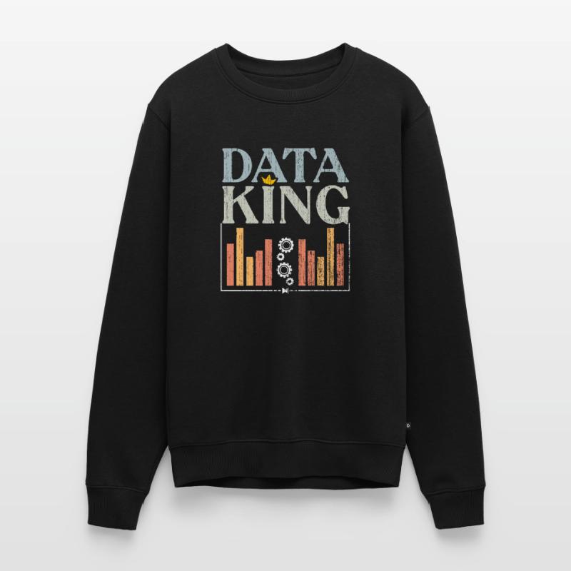 Awesome Data King For Deep Learning Data Scientist Männer Premium Bio Pullover