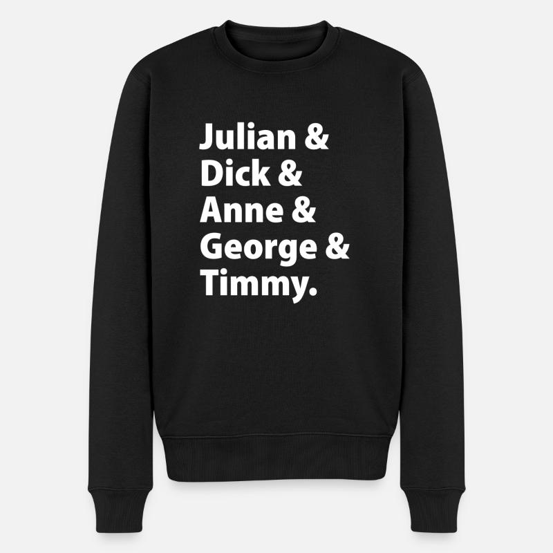 Julian & Dick & Anne & George & Timmy - Pull Premium bio Homme - noir