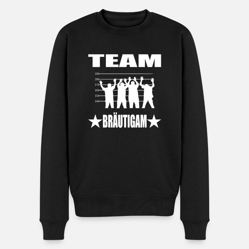 Junggesellenabschied - Männer Premium Bio Pullover - Schwarz