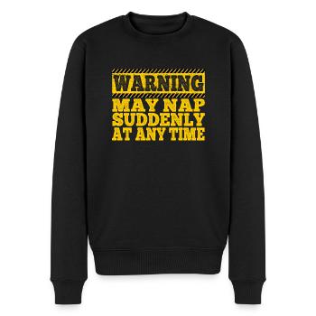 Papa Warning peut faire une sieste soudainement à tout moment drôle - Pull Premium bio Homme - noir - Devant - Nico (187cm)