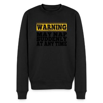Papa Warning peut faire une sieste soudainement à tout moment drôle - Pull Premium bio Homme - noir - Devant - Nico (187cm)