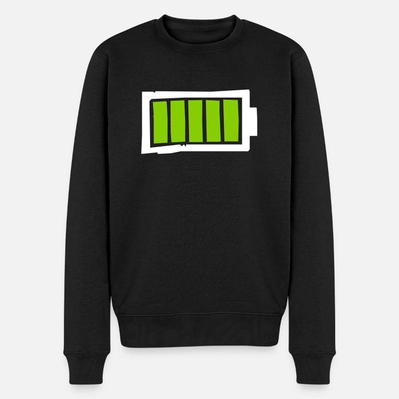 La batterie - Pull Premium bio Homme - noir