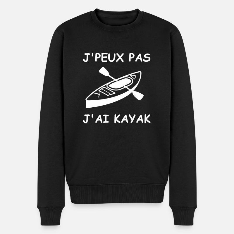 J'peux pas j'ai kayak - Pull Premium bio Homme - noir