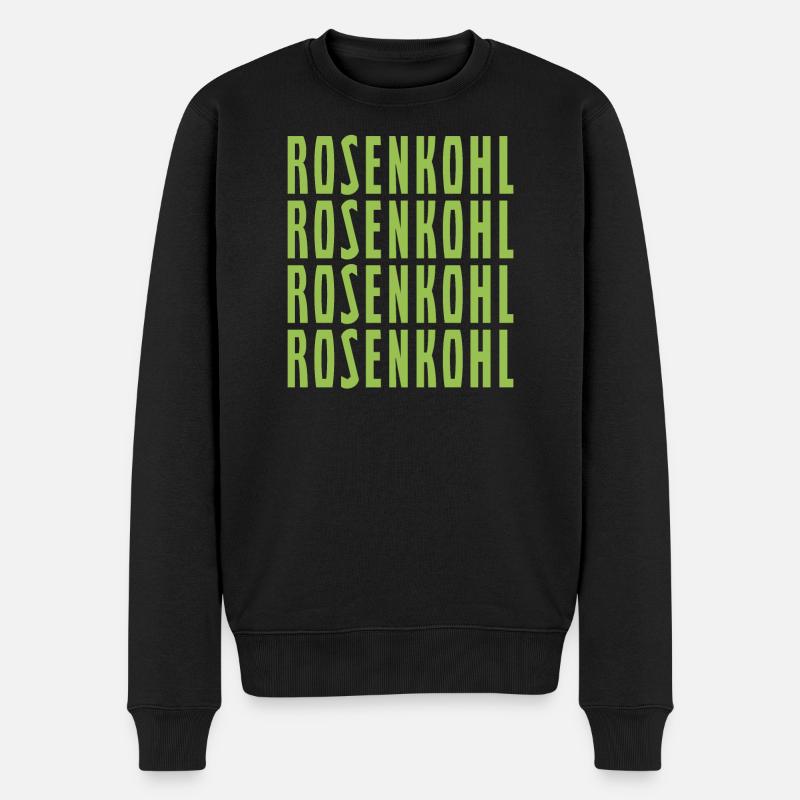 Rosenkohl Rosenkohl Rosenkohl Rosenkohl - Männer Premium Bio Pullover - Schwarz