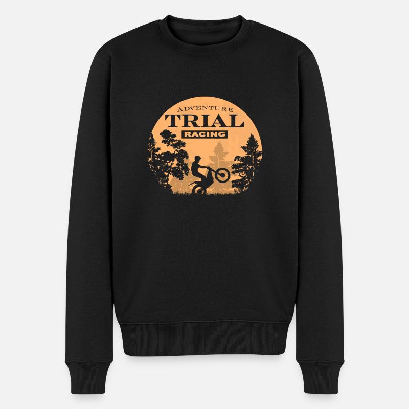 Trial - Männer Premium Bio Pullover - Schwarz