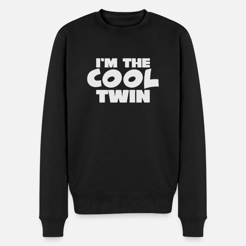 Cool Twin Funny Twin - Pull Premium bio Homme - noir
